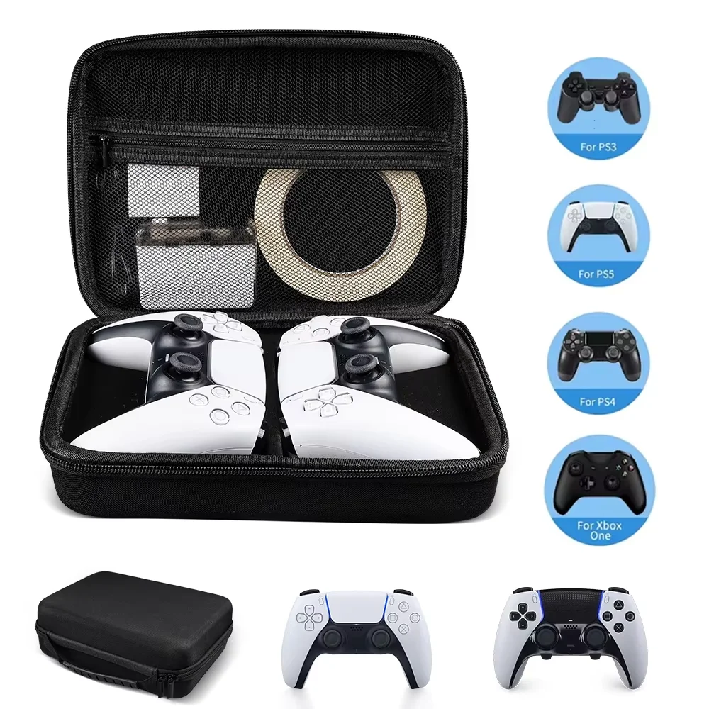 PS5 컨트롤러용 보관 가방 PS4/PS3/스위치 프로 게임패드용 휴대용 하드 케이스 Xbox One/S/X 시리즈 액세서리용