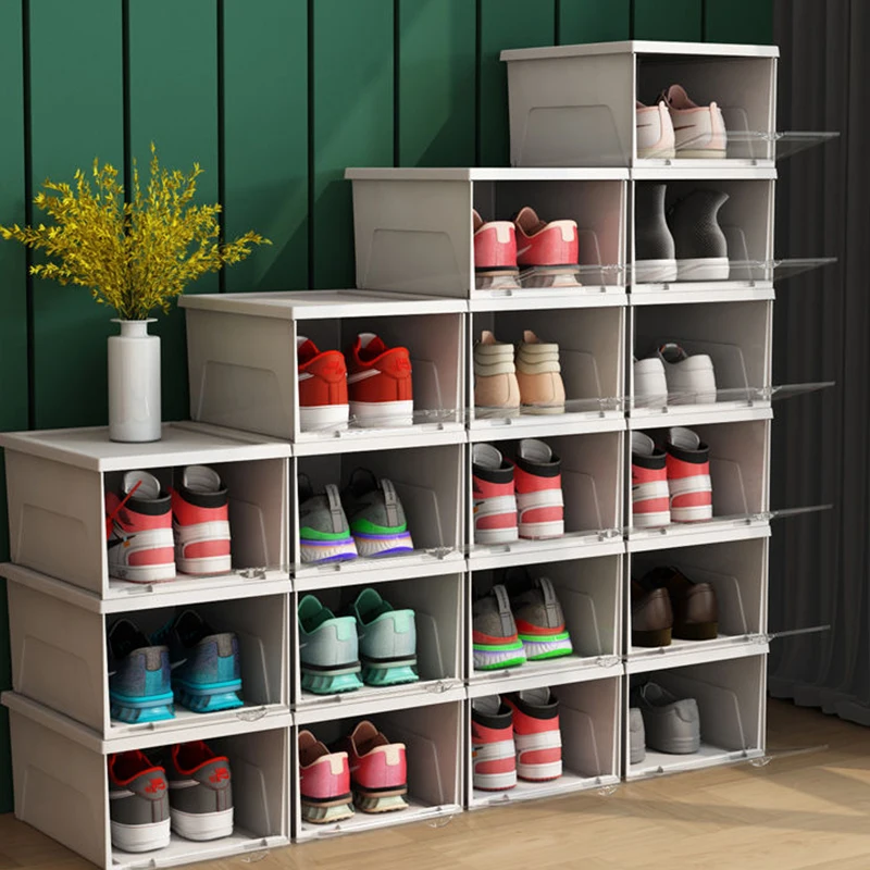 

Transparent Shoe Box Storage Box Shoe Cabinet Storage Shoe Rack Zapatero Organizador De Zapatos Shoe Organizer and Storage