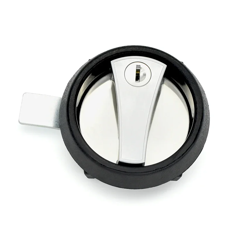Round panel mechanical disc latch locker lock