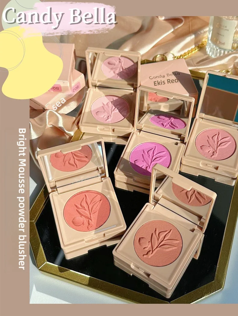 Description Picture 3 of itemCandyBella Cream Blush - Mousse Texture, Waterproof, Sweatproof, Long-Lasting, Shimmer & Matte Finish (Bouncy Cheek Color)