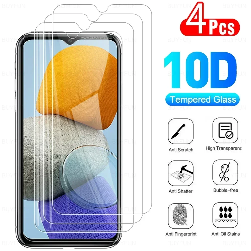 

4 шт. закаленное стекло для Samsung Galaxy M23 M22 2022 M21 2021 M21s полное покрытие защита экрана защитное стекло на m 23 22 пленка