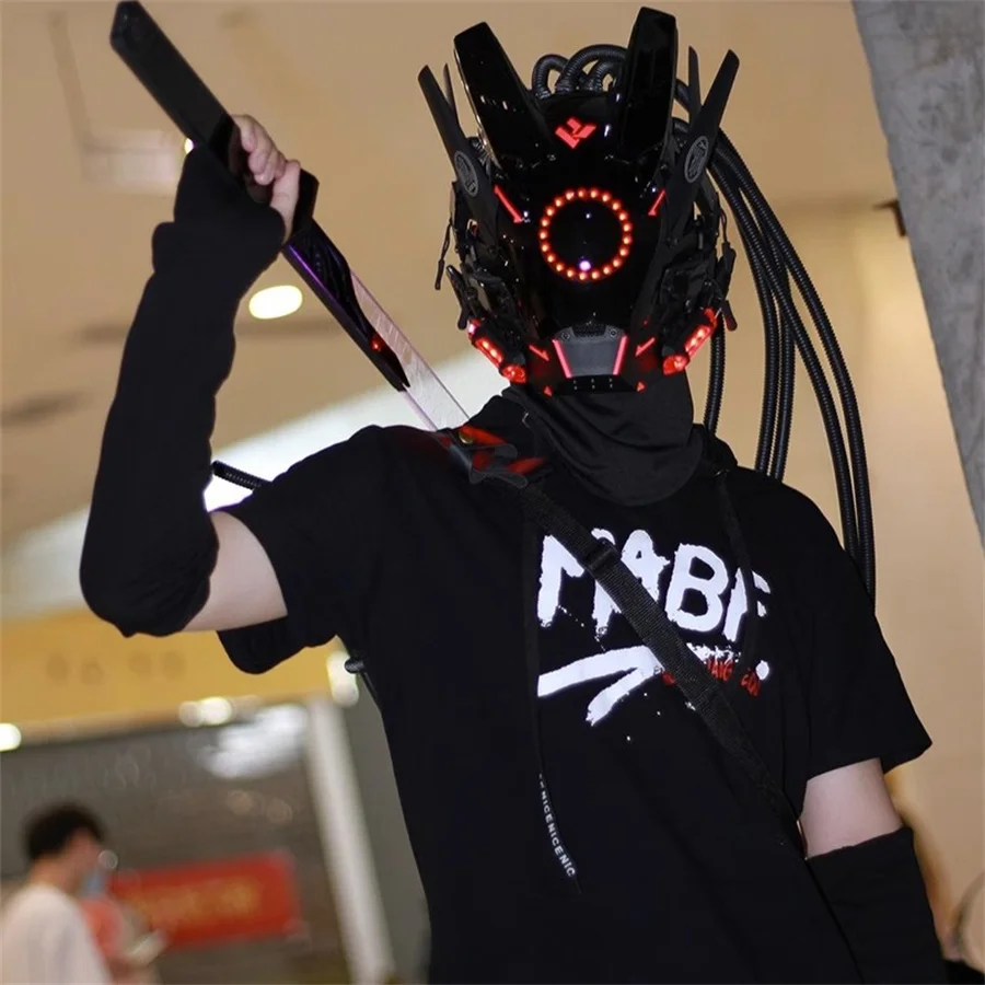 Cyberpunk-Mask-Trendy-Fashion-Cosplay-Accessories-Personality-Dark-Mask ...