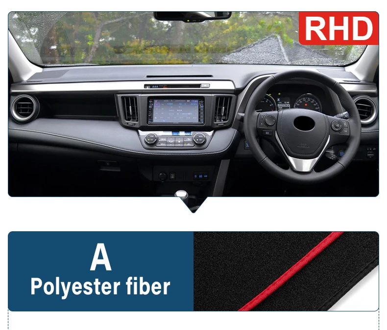 Für Toyota RAV4 XA40 2013 2014 2015 2016 2017 2018 Auto Dashboard Matte Sonnenschutz Nicht-slip Pad Abdeckung zubehör – Detail 8