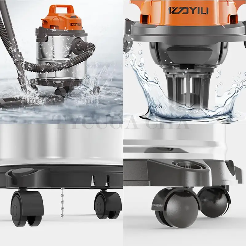 1400W Multifunctional High-Power Vacuum Cleaner Blow Wet-Dry Three Use 20L Suction Cleaner for Home Car Commercial Industry Wash
