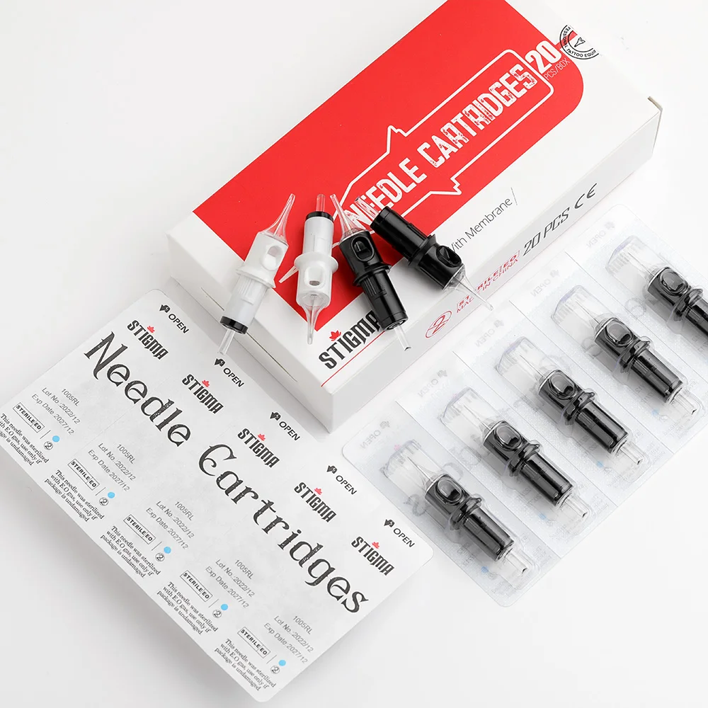 Disposable Sterile Tattoo Needles tattoo microblading needles 20Pcs Revolution Cartridge Round Liner For Tattoos Machines #(0.30MM ) #(0.35MM）STIGMA/QUELLE