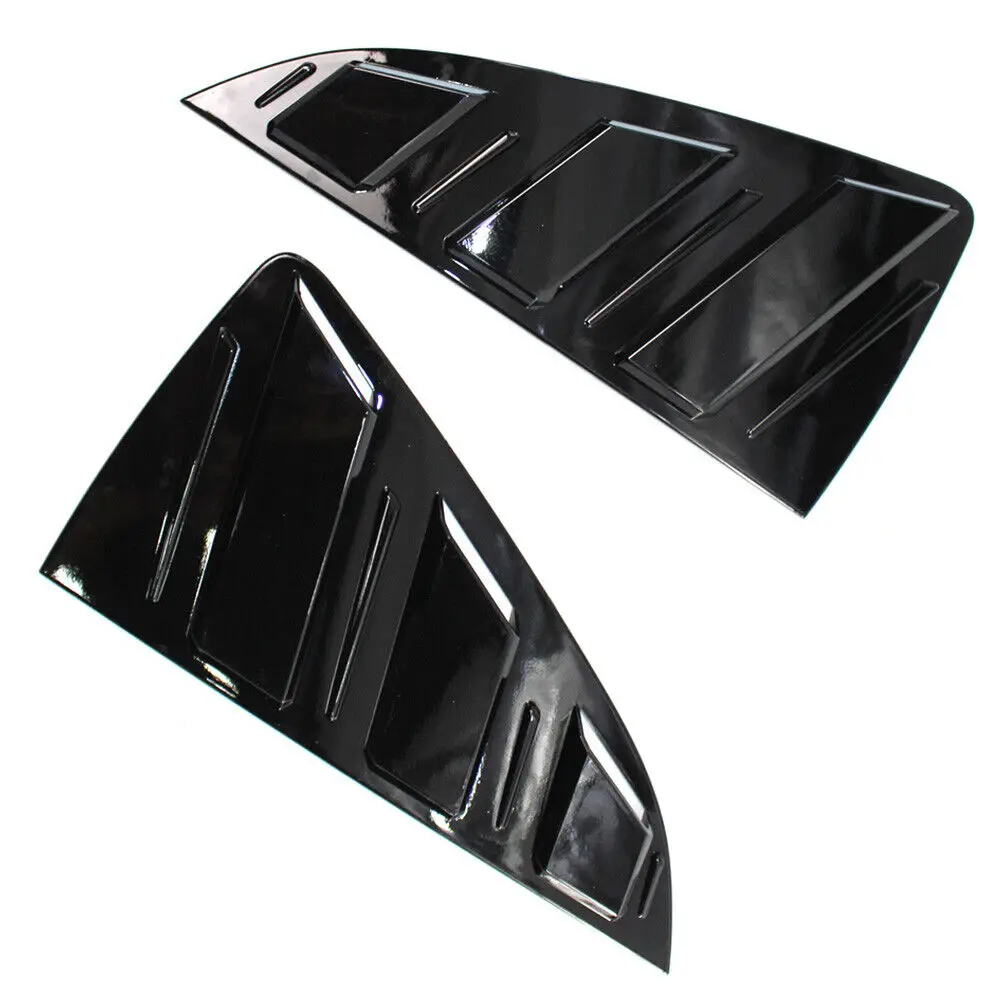 Pair Car Rear Window Shutter Cover Trim For Volkswagen VW Polo MK5 6R 6C 2011-Rear Quarter Panel Side Window Louver car rear window cover,car side window louver