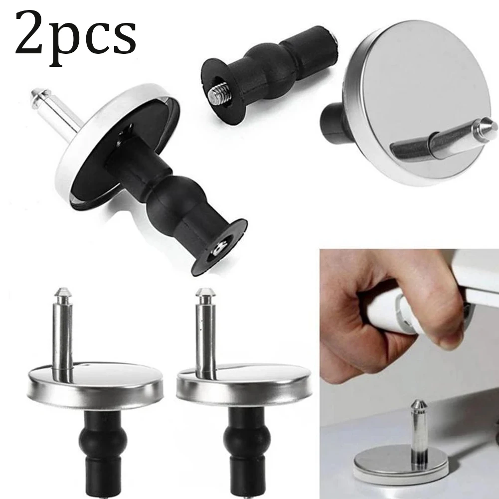 Stainless Steel Hinges Door Hinges Toilet Seat Hinges Top Fix Hinge Pack Mountings Replacement Release Quick Screws For Toilet Bathroom Furniture Accessories 2Pcs