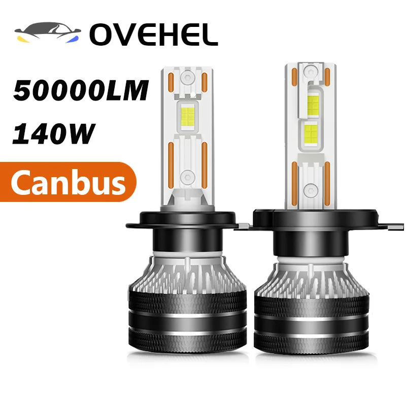 H7 LED 140W 60000LM Headlights Canbus 4300K 6000K H1 H4 H11 9012 HIR2