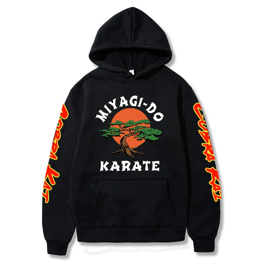 

New in Cobra Kai Hoodie Karate Kid Snake Kobra No Mercy Retro 80s Martial Arts Sweatshirts Men women Cosplay costume