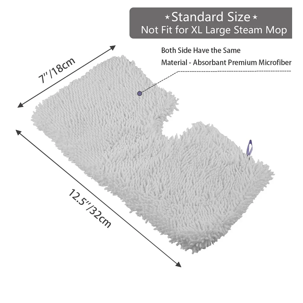 Pocket Steam Mop pad Cleaning Pads for Shark Steam Pocket Mop Steamer Replacement Pads Microfiber Cloths 32*18CM 4