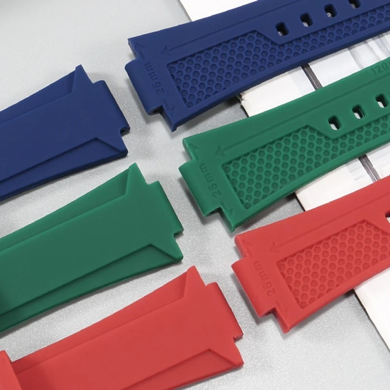 Enhanced Diving Sport Silicone Watch Strap - Modified Convex Rubber Watchband, Men's Waterproof Strap