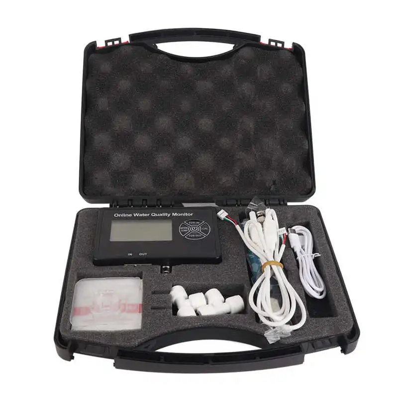

TDS EC PH Temperature Humidity Tester Accurate Wall Mounted Temp Compensation Water Quality Monitor Meter
