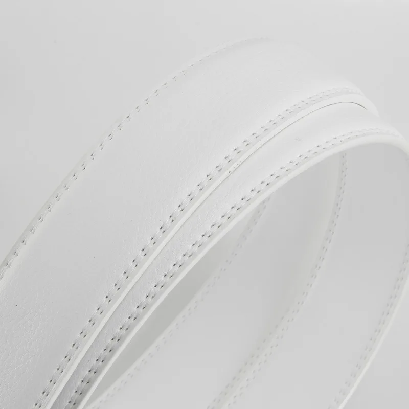 35mm Width Men's Belt Business Formal Real Cow Leather Ratchet Belt High Quality Metal Automatic Buckle For Man