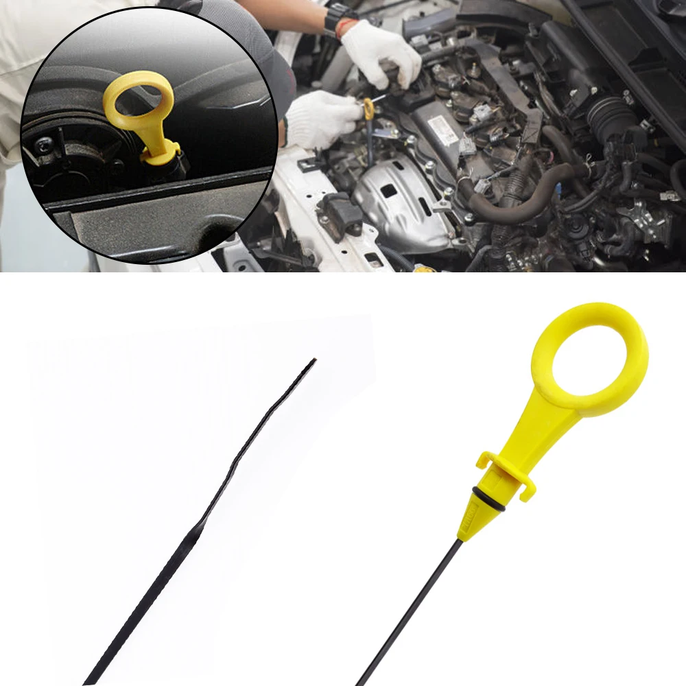 06H115611E For Audi A4 A5 Q3 Q5 VW 2.0T B8 B9 2009-2017 Auto Yellow Engine Oil Dipstick Car Engine Auxiliary Accessories