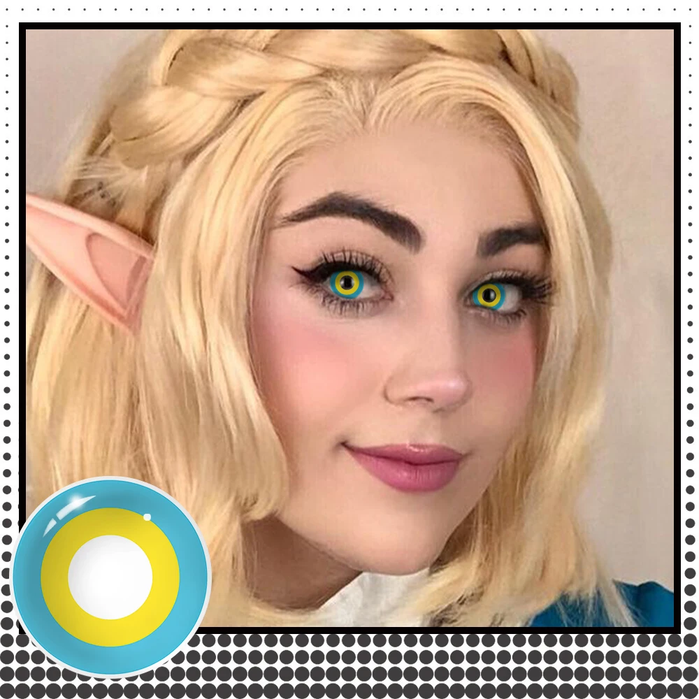 Enhance Your Look with Red Cosplay Colored Contact Lenses for Parties and Role Play