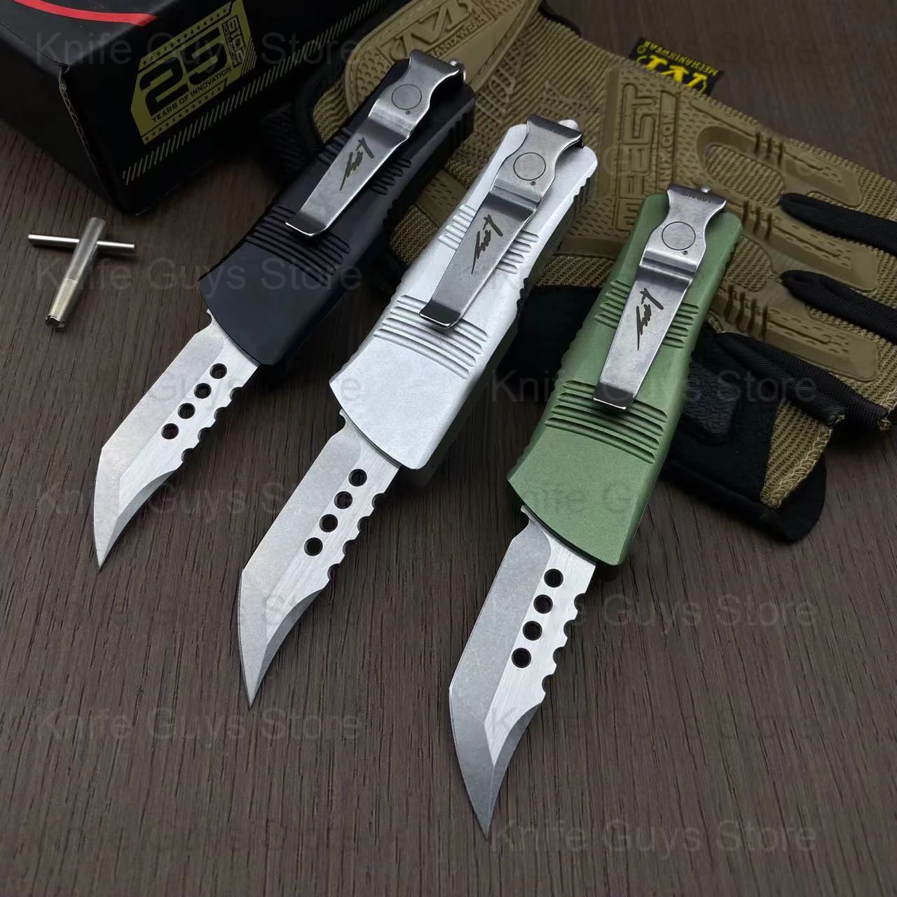 micro-otf-tactical-tech-knife-mini-combat-troo-serie-d2-aco-58-60hrc-aviacao-aluminio-t6-6061-handle-auto-defesa-ao-ar-livre