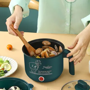 Electric Cooking Machine Household 1-2 People Hot Pot Single/Double Layer Multi Electric Rice Cooker Non-stick Pan Multifunction 4