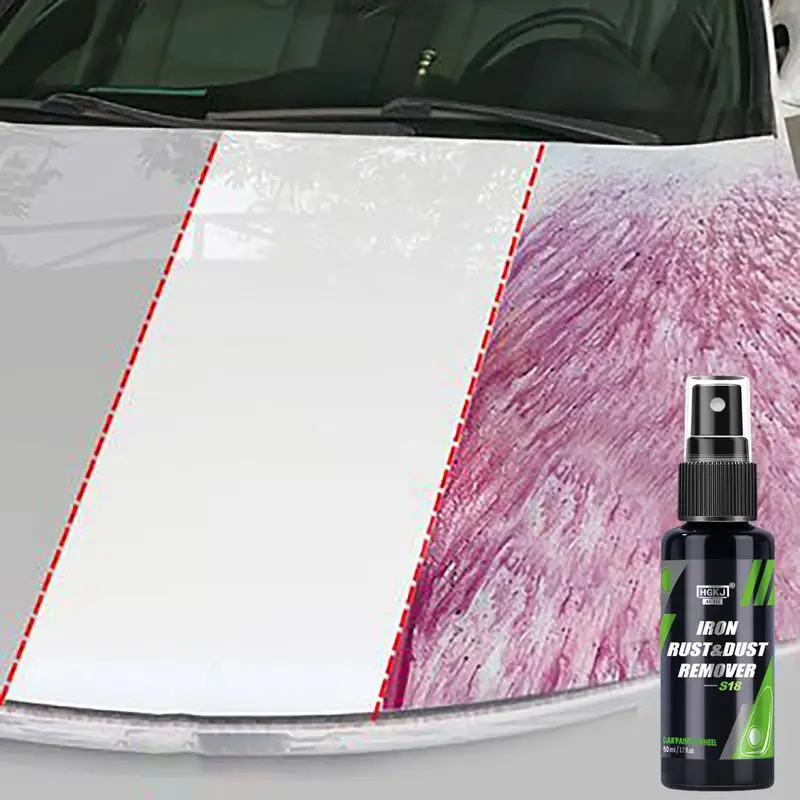 Iron remover HGKJ S18 50/100ML Protect Wheels And Brake Discs From Iron Dust Rim Rust Cleaner Auto Detail Chemmical Car Care