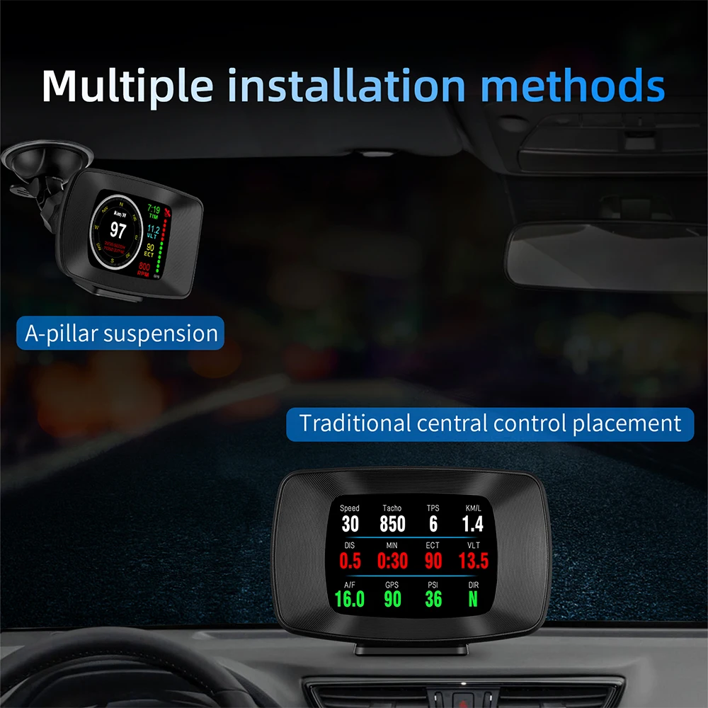 ڵ HUD  ÷, OBD GPS P13 º ǻ, ڵ ӵ 跮 ͸ ,  з ð µ Ʈ ڵ 