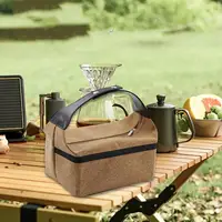 Compact Storage Bag for Tea Set and Coffee Maker for Travel and Camping 2