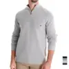 AIOPESON Mens Autumn Winter Cotton Quarter Zipper Sweater Fashion Casual Social Brand Quality Knitted Sweater for Men