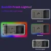 LUVODI Oversize RGB Wall Decorative Full-body Mirror Dimmable Defogging Bathroom Mirror with Touch Switch 4