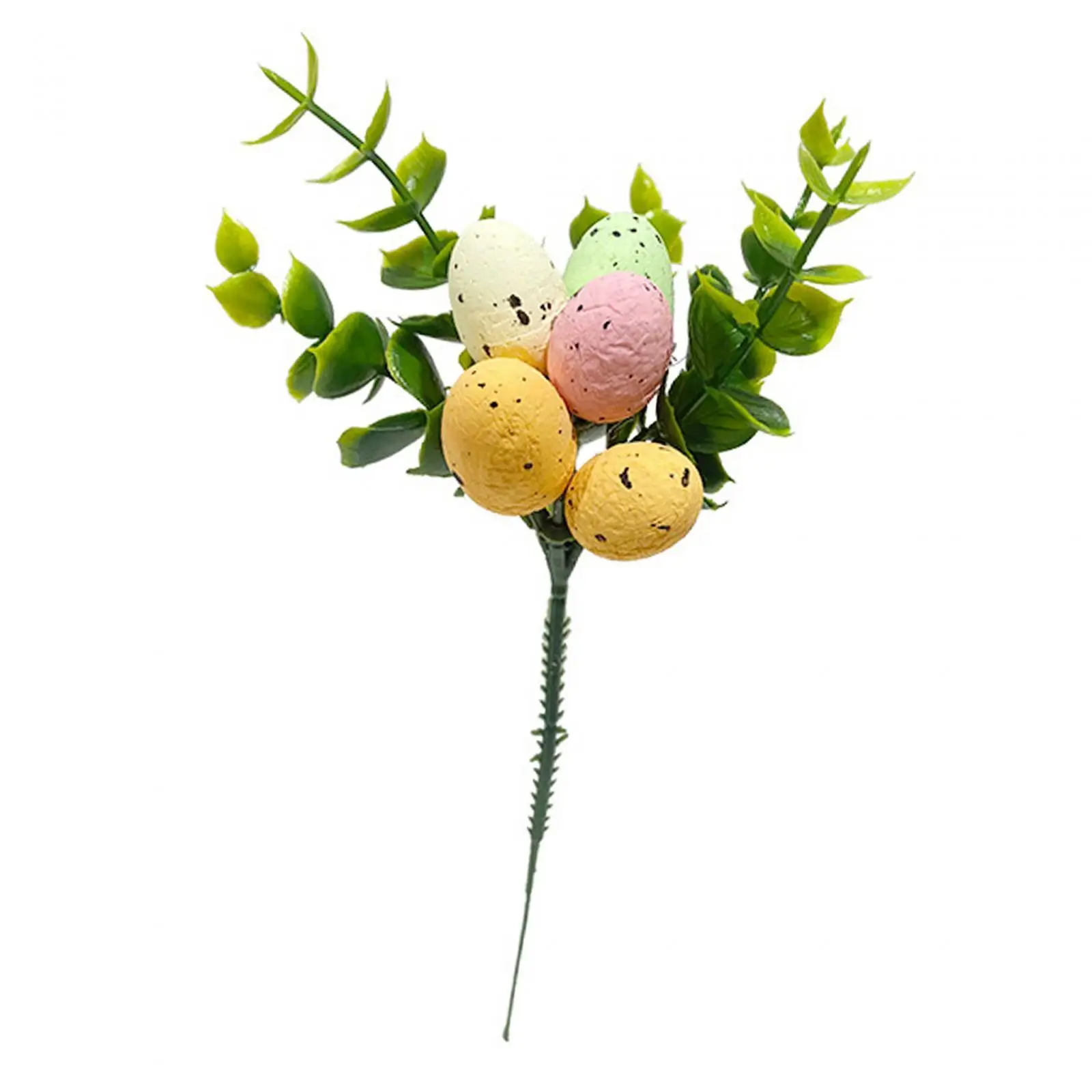 Artificial Easter Artificial Easter Egg Picks Ornament Easter Decoration Egg Tree Branch for Living Room Spring Decor