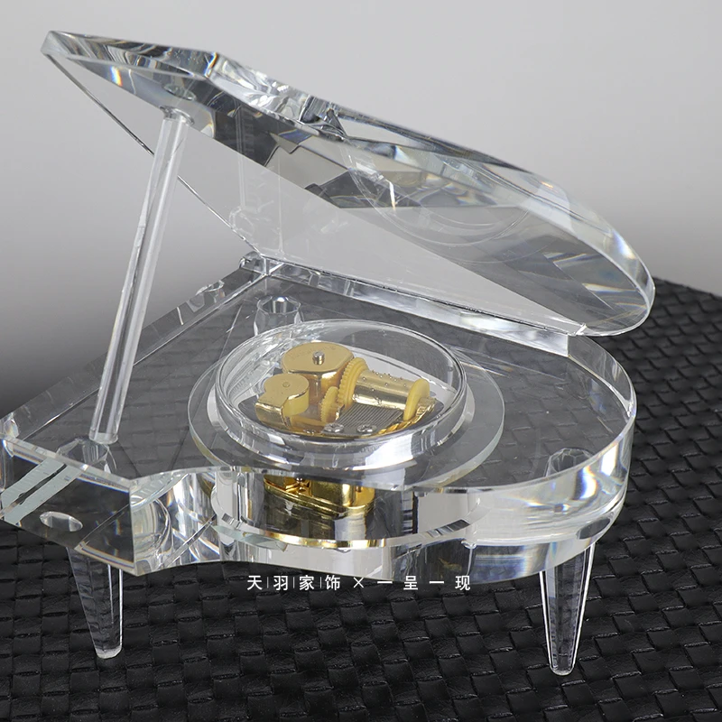 

Modern Luxury Crystal Piano Octopus Box Model Room Decoration Music Decoration Home Room Decoration