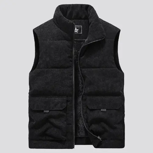Winter Male Fleece Warm Vest Coats Men Stand Collar Army Thicken Waistcoats Clothing Mens Jacket Sleeveless Vest - Image 7