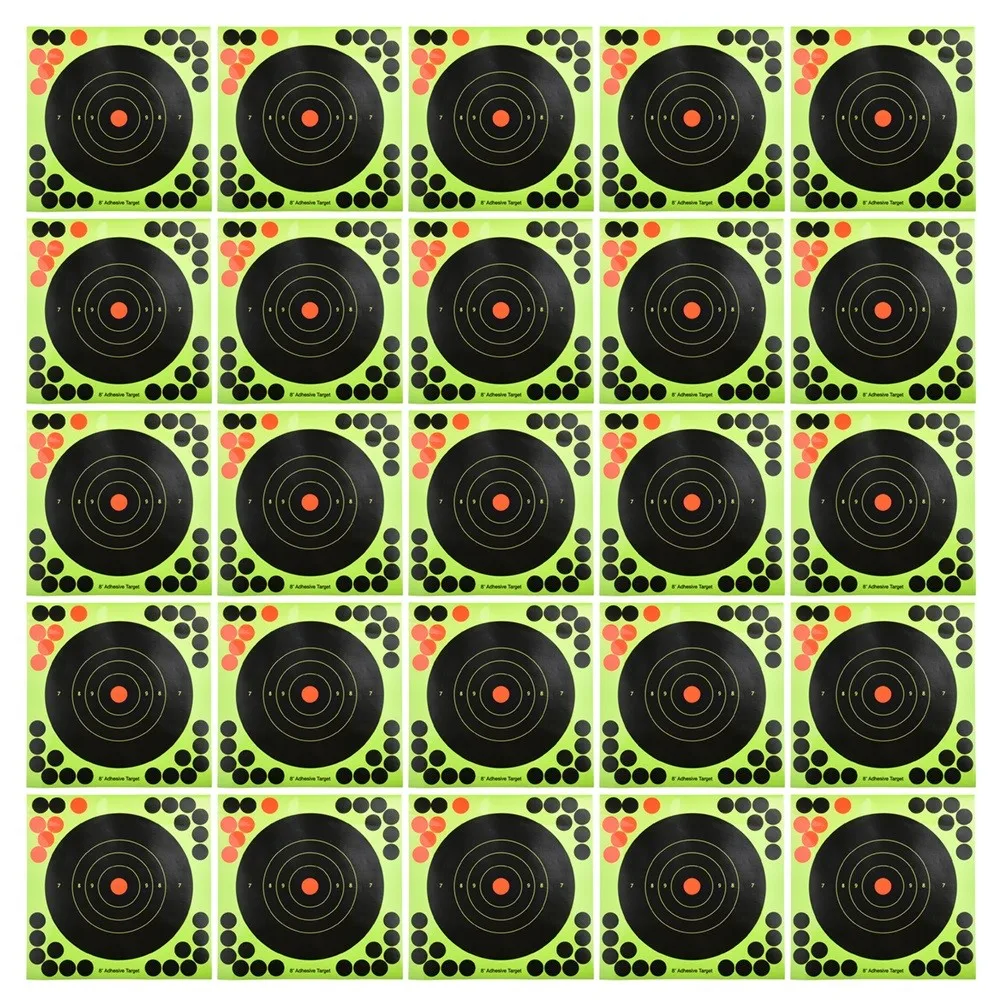 50pcs Target Practice Reactive Glow Shoting Rifle Florescent Papers 111111111111111111111111111111111111111111111111111111111111