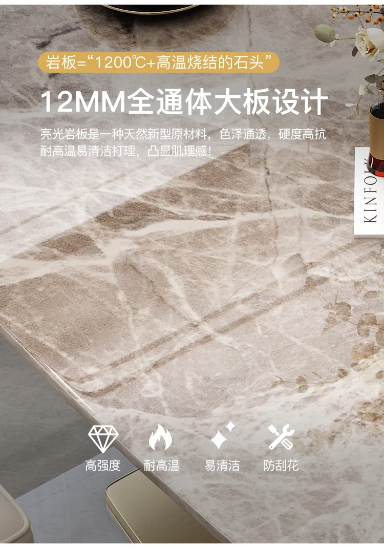 Description Picture 3 of itemStudy Unique Items Dining Table Waterproof Nordic Mobile Room Dining Tables Kids Space Saving Mesas De Jantar Home Furniture