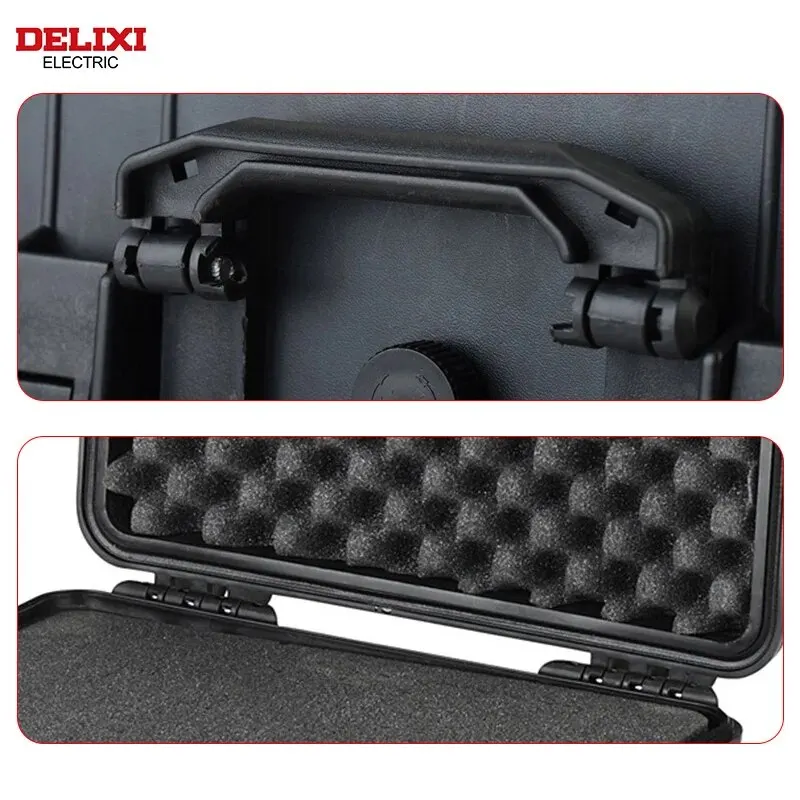 DELIXI 전기 휴대용 방수 도구 상자, 악기 상자, 안전 보호 상자, 충격 방지 SLR 카메라 상자