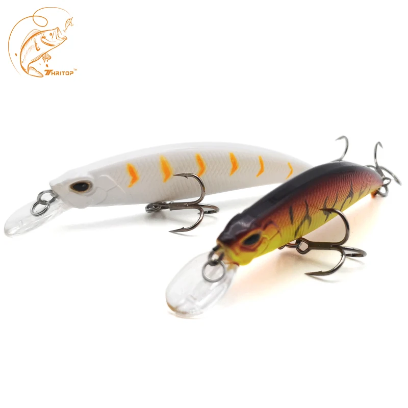 

THRITOP New Fishing Bait Minnow Lure 80mm 10g 5 Colors TP076 High Quality Artificial Bait Bass Pike Fishing Accessories