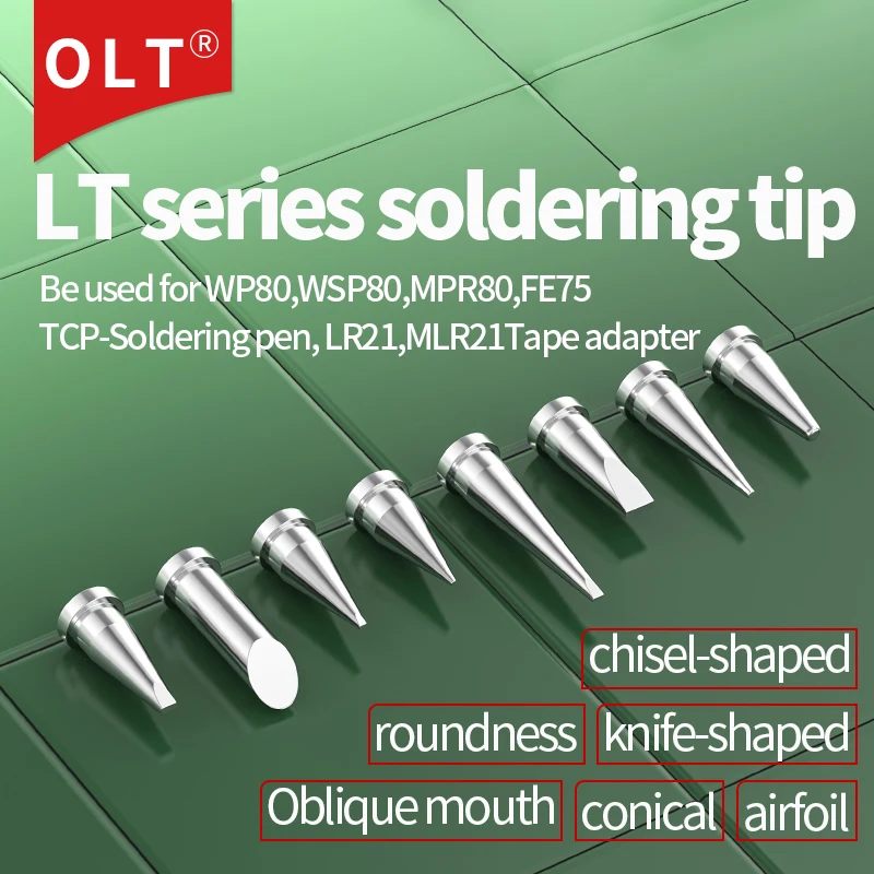 LT Series Soldering Iron Tip LTBB LTDD LTF LT1LX LT1SLX LT4X for Weller WSD81 WD1000 WSP80 WP80 Handle Soldering Station