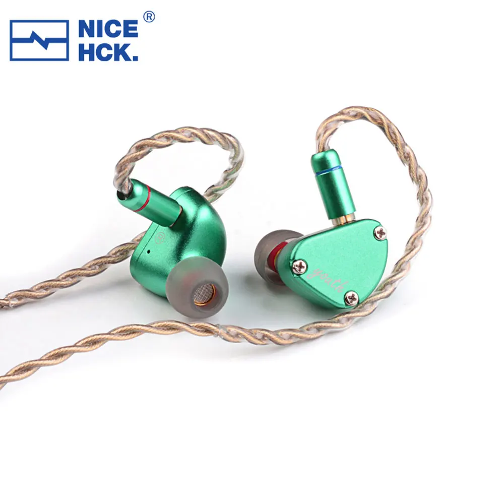 

NiceHCK Youth Wired HIFI In Ear Earphone Monitor 8.8mm Beryllium Plated Diaphragm Dynamic Headphone with Silver Plated OCC Cable