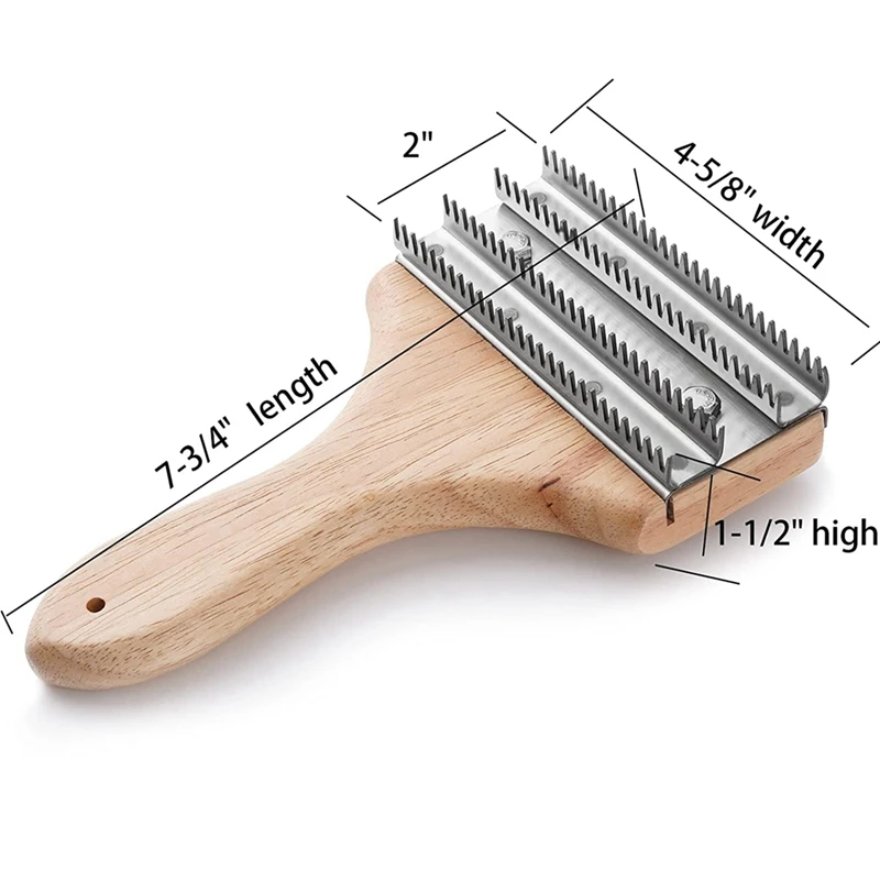 7-3/4 Inch Polishing Buff Wheel Rake For Removing Residual Compounds Metal From Buffing Wheels