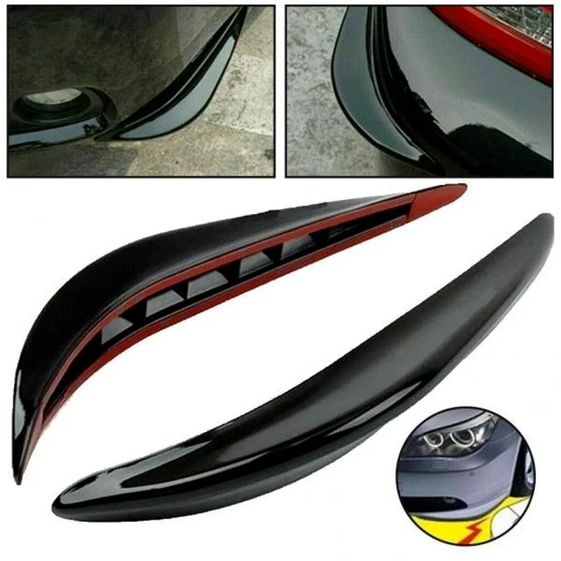 2Pcs Auto Car Front Rear Bumper Corner Guard Cover Anti-collision Strip Anti-Scratch Protector Decorative Modeling Accessories bumper corner protector,car bumper protector