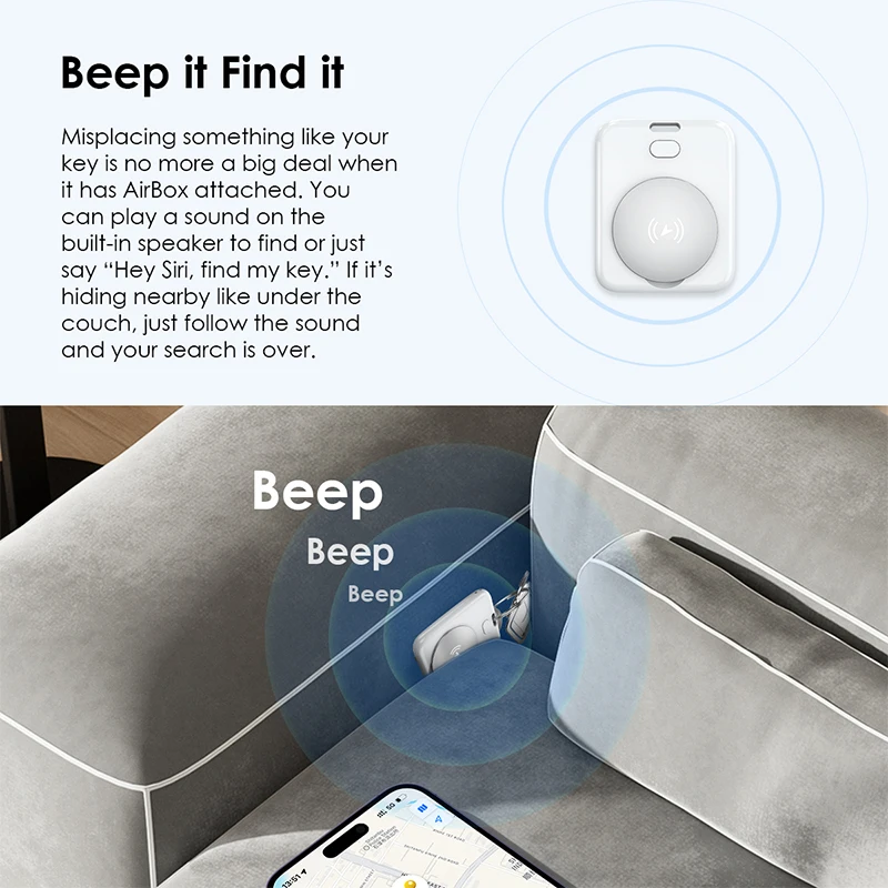 Gps Locator Anti Lost Tracker Anti Lose Tracker Item Locator Anti Lost Locator Key Chain Locator Find My Locator Mini GPS Tracker Apple Positioning Anti-lost Device For itag Compatible for Apple Find My For iPhone 13 14 Pro