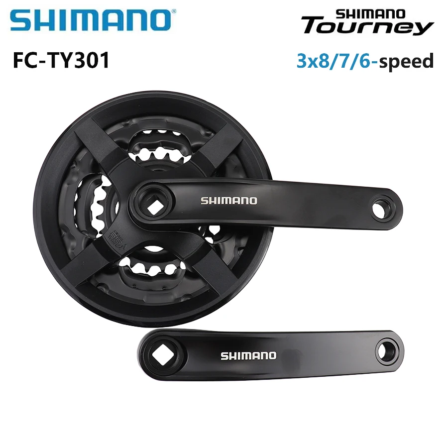 Shimano Pedalier vtt 6-7-8v. ty501 noir 175mm 42-34-24 (boitier 122mm) | 28.99 € - Culture Vélo Shimano Pedalier vtt 6-7-8v. ty501 noir 175mm 42-34-24 (boitier 122mm) | 28.99 € - Culture Vélo