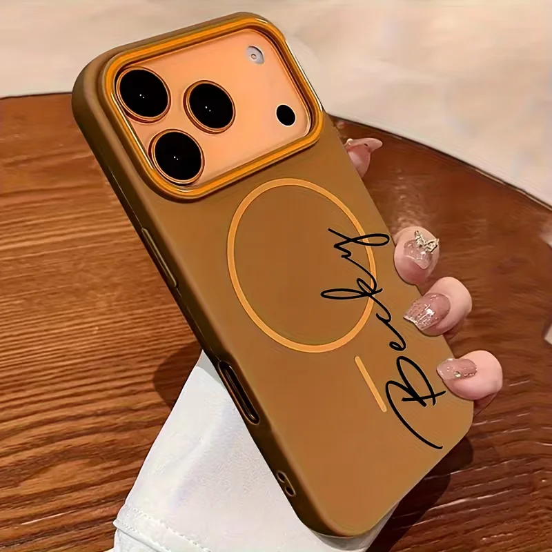 Personalized Minimalist Style Customized Name Magnetic Charging TPU Phone Case thumbnail 1