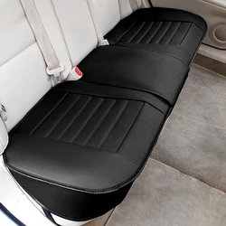Premium PU Leather Car Seat Protector Cushion - Anti - Slip Universal Cover (Black back 1 pc)