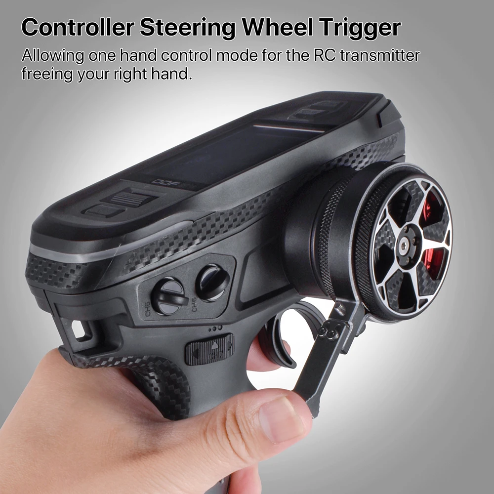 One-Handed RC Steering Wheel Trigger Adapter