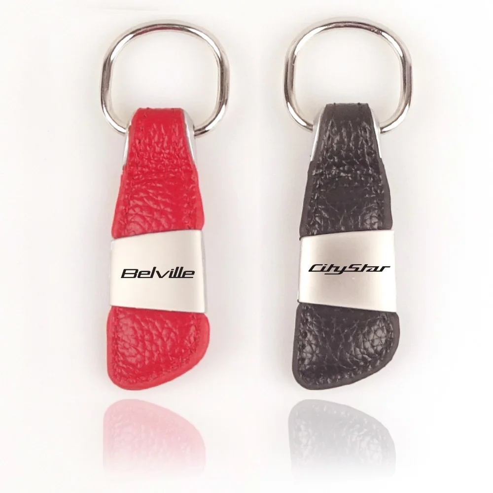 Emblema Della Moto In Vera Pelle Portachiavi In Metallo Scooter Badge Portachiavi Per Peugeot Belville Blaster Citystar Django Geopolis Jet