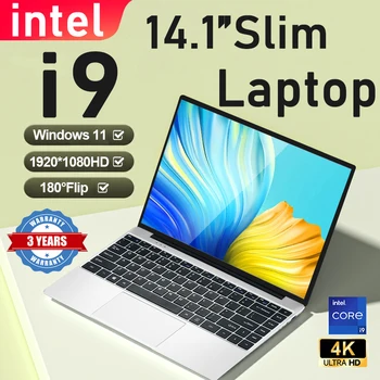 NEW laptop intel i9 8950HK 16GB RAM 2TB SSD Portable laptops windows 11 Notebook computer PC 14.1inch Office study laptop gamer 1
