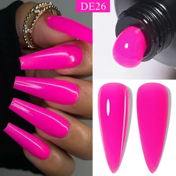 Mtssii 7ML Jelly Brown Nail Gel Polish trasparente Summer Nude Milky Pink Semi Permanent Soak Off Nail Art Manicure vernice 1