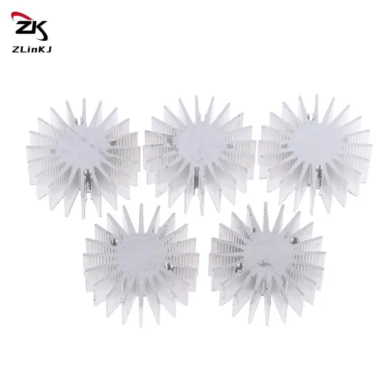 5PCS LED Heatsink Radiator Aluminum 1W 3W Heat Sink Radiator for Household Lamp Replaceable 36mmX15mm