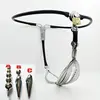 Female Chastity Belt Stainless Steel Underwear Strapon Belt Lockable Pants Fetish BDSM Bondage Anal Plug Sex Toys for Woman 1