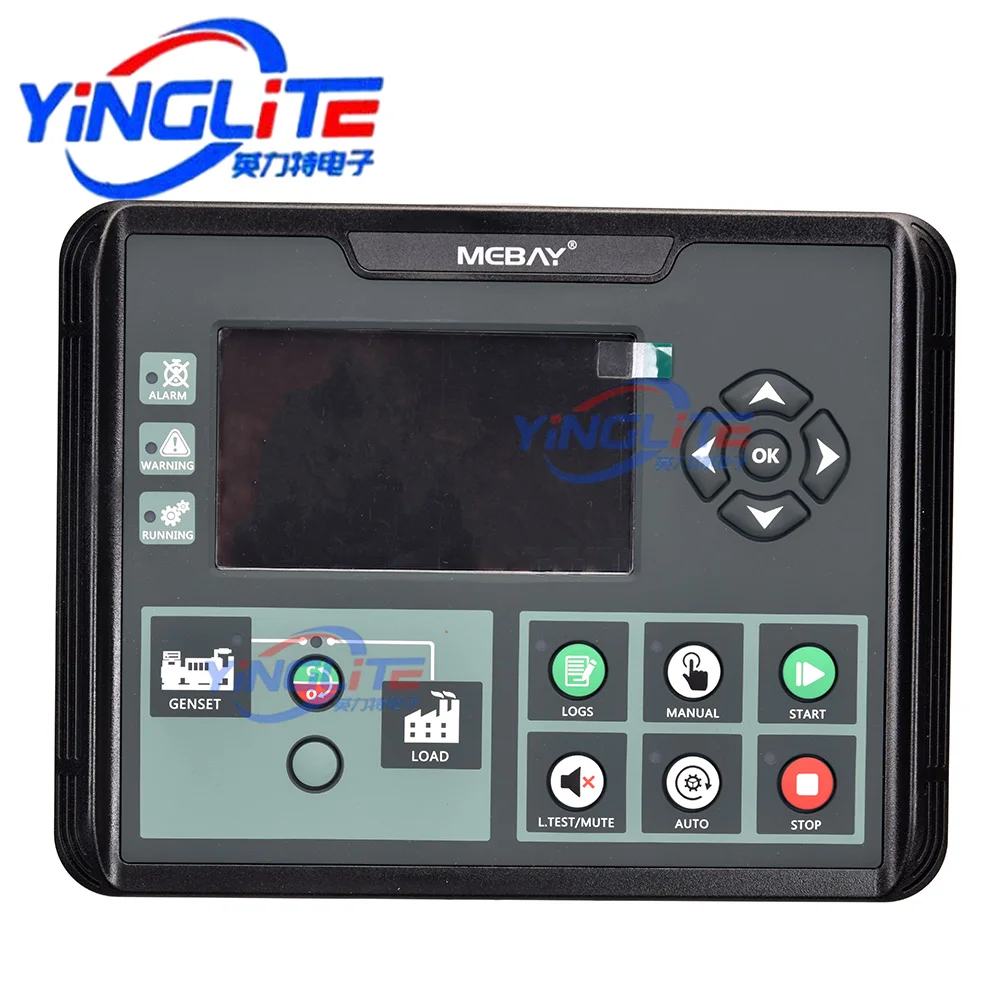Mebay DC60D DC62D 디젤 발전기 컨트롤러 Genset 매개 변수 모니터링 용 LCD 제어판 DC60DR DC62DR