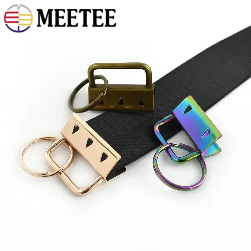 10Pcs 20/26/32mm Webbing Belt Metal Tail Clip Buckle Strap End Lock Clasp Wallet Keychain O Ring Buckles Stopper Hooks