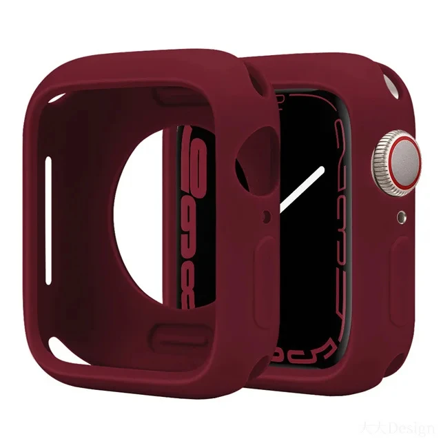 Premium Soft Silicone Smartwatch Protection Case - Durable and Stylish Shell Cover